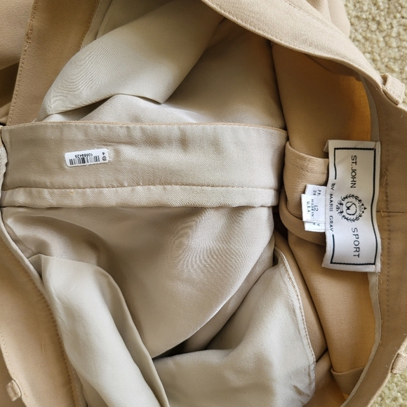 Tan Dress Pants with Elegant Design - Picture 6 of 11